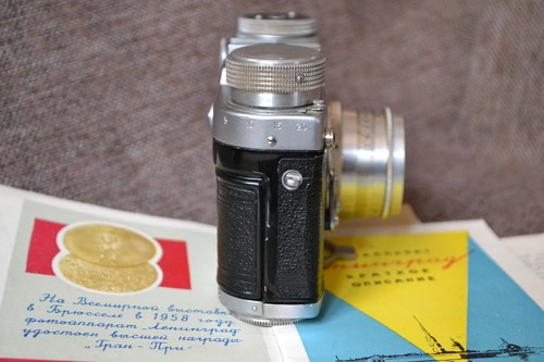 ¡REPARADO! Cámara telémetro Leningrado rara de colección Júpiter 8 de fábrica 1958 GOMZ - Imagen 5 de 15