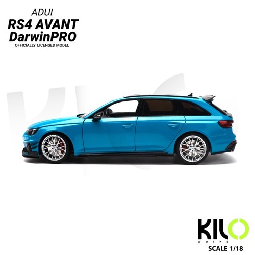 1:18 Scale KILOworks Audi RS4 B9 Darwinpro Avant 2022 Metal Diecast Model Car - Picture 5 of 11