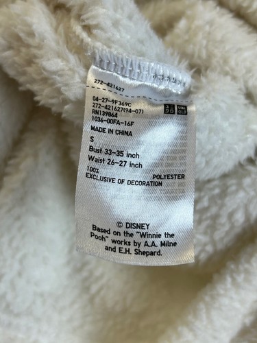 Disney Winnie The Pooh x Uniqlo Pullover Crewneck Sweater Sherpa Damen Gr. S - Bild 7 von 8