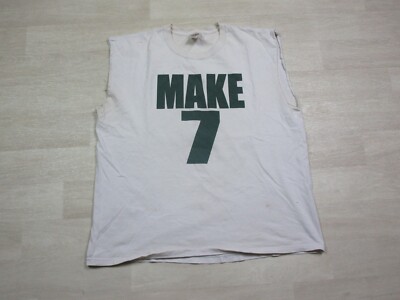 Vintage ''Make 7 Up Yours'' Mens XL Controversial Advertisement Soda T Shirt White
