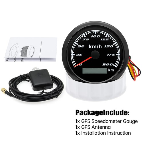 Light 60/120KMH 85MM GPS Speedometer Gauge Motorcycle Boat Car Truck Speed Gauge - Picture 17 of 34