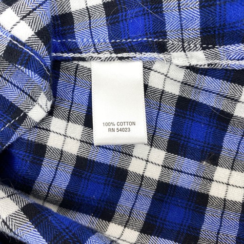 Banana Republic Women Blue Plaid Shirt Size XS Soft Wash Button Down Long Sleeve - Picture 12 of 13