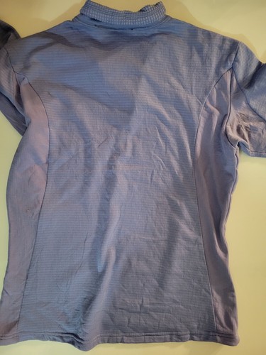 Chaqueta Pullover Patagonia Mujer Mediana Azul Claro Suave Polar Camping 1/4 Cremallera - Imagen 2 de 10
