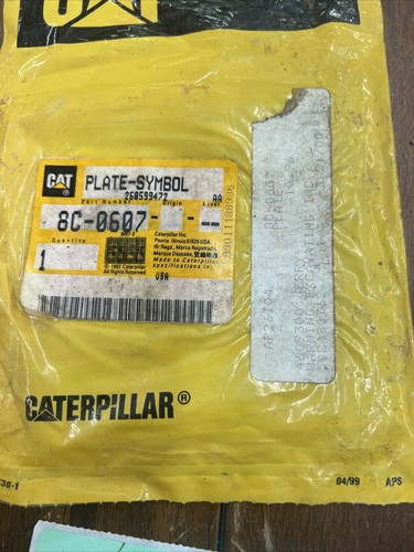 CATERPILLAR PLATE 8C0607 - Picture 2 of 2