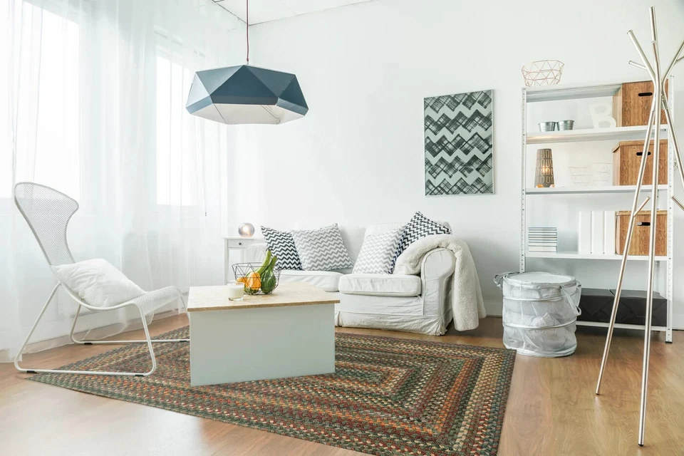 Alfombra rectangular trenzada campestre mezcla multi lana verde clásico americano Capel Rugs Foto 4 de 4