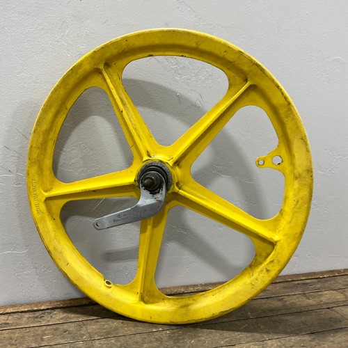 Troxel Trackmaster BMX Rear MagYellow Old School BMX Wheel Shimano MX OG 70s 20" - Picture 4 of 17