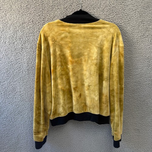 LulaRoe Soft Velour Plus Size 2XL Bomberjacke Gelb Samt Reißverschluss Damen Top XXL - Bild 4 von 9
