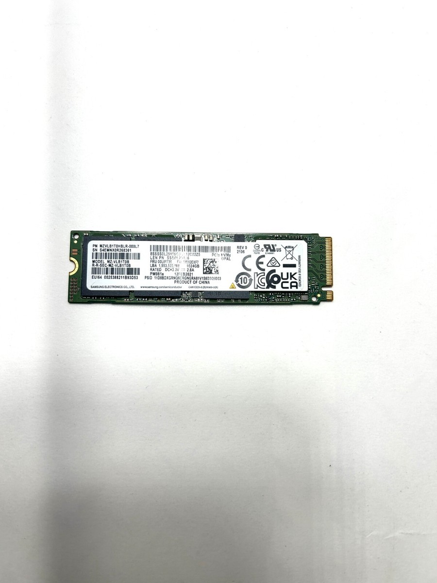 ➁-L867-SAMSUNG NVMe 1024GB SSD 1点 ➁-L867-SAMSUNG NVMe 1024GB SSD 1点