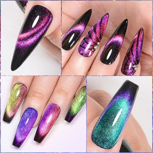 Nuevo 7/10/12 PIEZAS/CONJUNTO Esmalte de Uñas en Gel para Gatos Brillo Set 9D Gel Remojo Kits de Arte en Uñas - Imagen 3 de 113