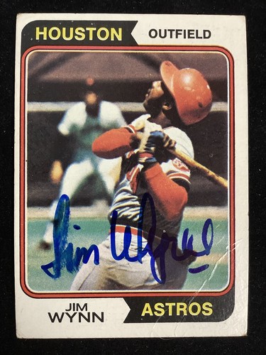 Jim Wynn Signed 1974 Topps #43 Baseball Card Astros Colt 45’s Autograph TPG - Picture 1 of 2