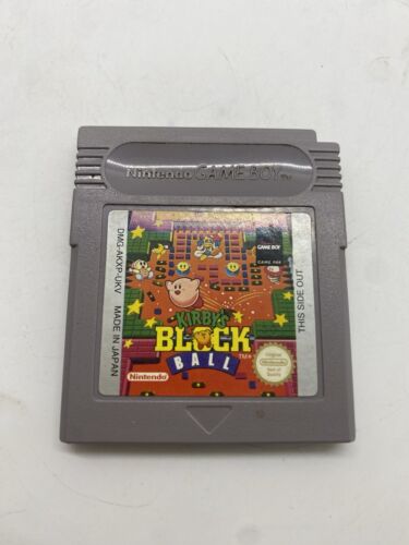 CONSOLA KIRBY’S BLOCK BALL NINTENDO GAMEBOY RETRO GAMING BOY SOLO CARTÍLAGO - Imagen 7 de 11