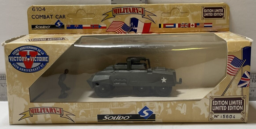 Solido 6104 Combat Car Figur Maßstab 1:50 Military-1 Limited Edition Nr: 5604 Vintage - Bild 1 von 14