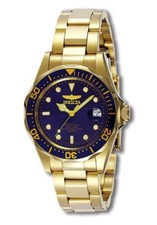 Invicta 8937 Men's Pro Diver Blue Dial Gold Plated Steel Bracelet Watch