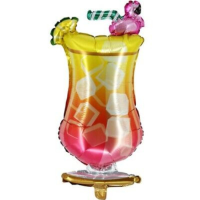 Cocktail Balloon Tropical Hawaii Birthday Party Aloha Decoration Helium/Air Huge