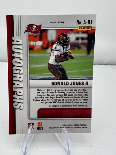 2021 Panini Mosaic - Autographs Mosaic #A-RJ Ronald Jones II (AU) - Picture 2 of 2