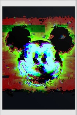 Mickey Mouse - Unique Pixel Art - A4 Print