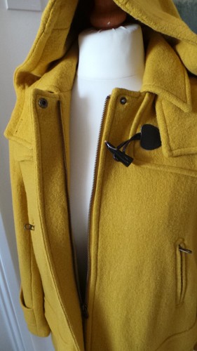 JOULES Woman's WOOLSDALE Antique Gold 60% Wool Hooded Jacket UK 12 RRP £179 VGC - Picture 5 of 10