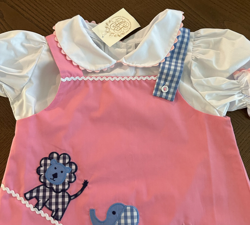 NWT The Beaufort Bonnet Company Sz 6 Ginny Jumper Animal Dress Peter Pan Collar - Picture 6 of 10