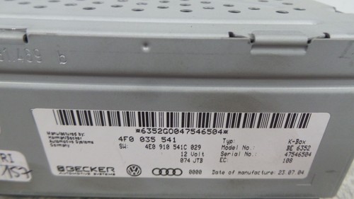 MÓDULO DE RADIO Audi A6 (C6) Sedan 3.2 V6 24V FSI Quattro (AUK) 2004 4F0035541 - Imagen 2 de 2