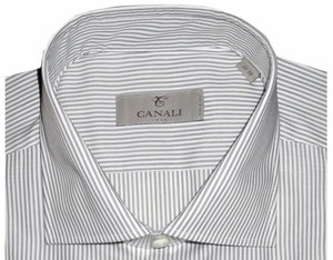 345-NEW-CANALI-WHITE-w-SOFT-BLACK-STRIPE-DRESS-SHIRT-MADE-IN-ITALY-EU-46-18