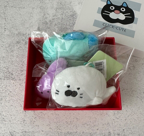 Sea Animal Plush Keychain Gift Box/Ocean Soft Stuffed Animal Keychains 06 - Picture 6 of 6