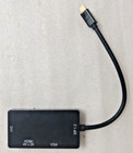 3 w 1 Display Port DP Wtyczka na kabel HDMI / DVI / VGA Adapter Konwerter