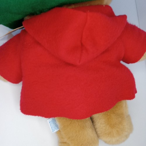 Vintage Eden Paddington Bär Plüsch 16 Zoll rot grün Stofftier Korea Weihnachtsgeschenk - Bild 16 von 20