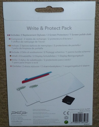 NINTENDO WII U OFFICIAL GAMEPAD ACCESSORY SET BRAND NEW! Stylus Screen Protector - Picture 2 of 2