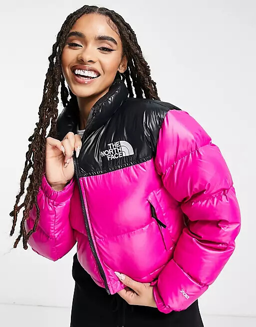 The North Face Women’s Nuptse Cropped Puffer Jacket Short Pink All Sizes RRP£320 The North Face Women’s Nuptse Cropped Puffer Jacket Short Pink All Sizes RRP£320