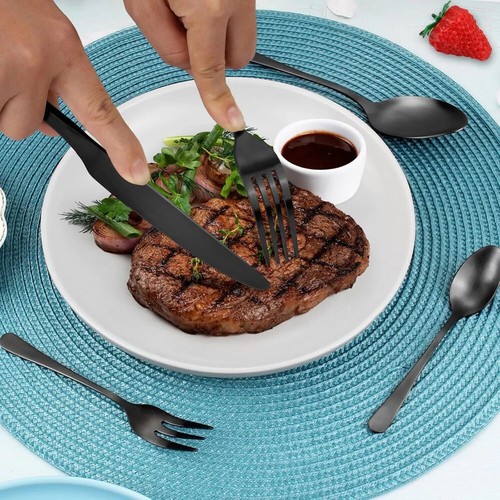 30 Cutlery Dinner Set Stainless Steel High Grade Tableware Fork Tea Spoons UK - Picture 17 of 36