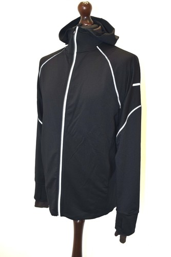 Mountain Warehouse Control II Herren Running Hoodie Jacke in Schwarz 053274. B121 - Bild 2 von 4