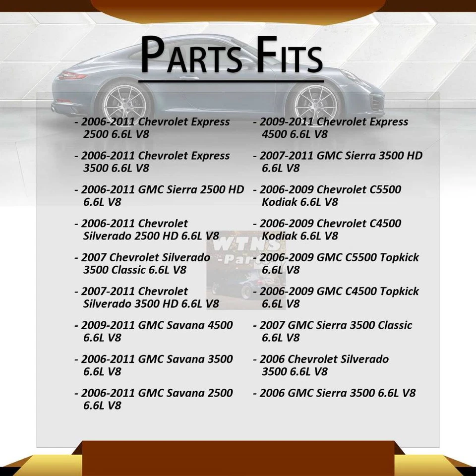 Дизельная свеча накаливания 8x для 2006 2007 2008 2009 2010 2011 GMC Savana 2500 6,6 л - Изображение 2 из 3