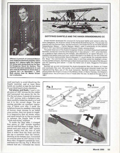 Fine Scale Modeler Mar.90 France Mirage F4U-2 Corsair Hansa Brandenburg CC - Picture 14 of 16