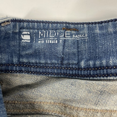 Pantalones de mezclilla G-Star Raw para mujer 29x32 silla de montar media recta tiro bajo azul (28x30,5) - Imagen 11 de 18