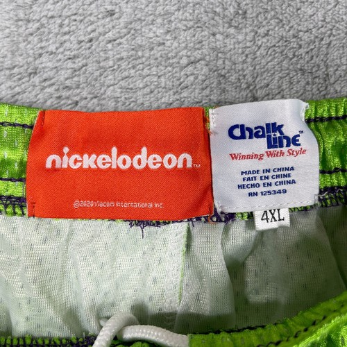 Chalk Line Nickelodeon Shorts Men 4XL Basketball Green Purple Slime Mesh - Picture 5 of 9