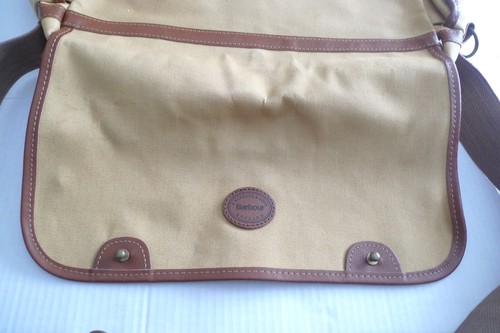 BARBOUR- B730 CHEVIOT COTTON CANVAS BAG -WITH LINER- MADE IN ENGLAND - Picture 22 of 24