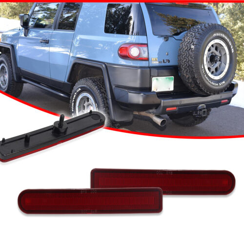 2 Rear Bumper Reflectors Left & Right 8191035060 Fit for 07-14 Toyota FJ Cruiser - Picture 2 of 8