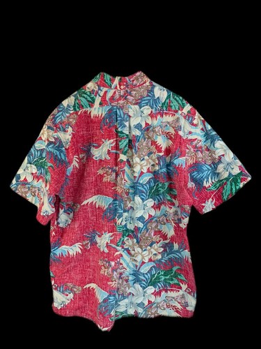 Reyn Spooner Hawaiian Shirt L Large Red Floral Commemorative Classics - Picture 3 of 7