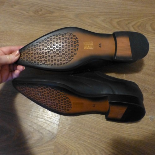 Belmondo Men’s All Leather Black man genuine leather Shoes ,Made In Italy, 11 sz - Picture 12 of 22