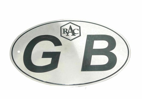 Great Britain GB Car Bumper Logo Decal Badge Black & Silver Universal Cars ECs - Picture 3 of 4