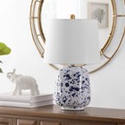 SAFAVIEH Greyon 23" Table Lamp | Navy Blue |