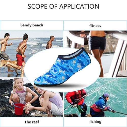Water Socks Barefoot Skin Shoes Quick-Dry Aqua Beach Water Swim Sports Vacation - Picture 12 of 31
