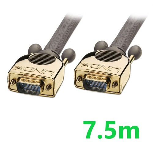 Lindy Long Length Premium Gold VGA / SVGA Cable 7.5m/10m/15m/30m/40m/75m/100m - Picture 2 of 8