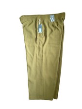 Worthington Women  s Olive Flat Front Trouser Leg Dress Pant Size 22W