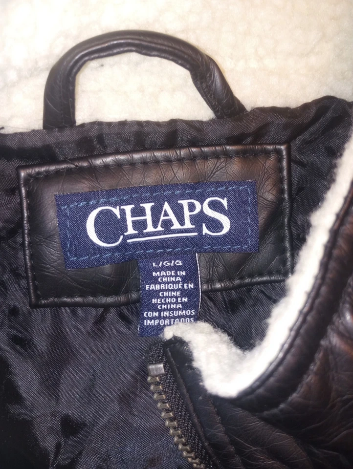 Chaqueta de moto para mujer Chaps de cuero negra talla grande Foto 2 de 4