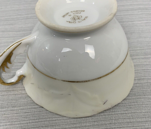 Vintage Ucagco China Demistasse Hand Painted Cup & Saucer-Made Japan - Picture 15 of 15