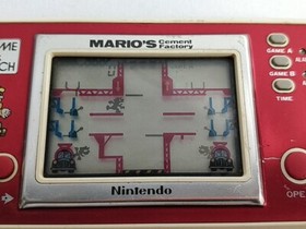 Vintage Nintendo GAME&WATCH MARIO'S Cement Factory Handheld game tested-d0212-