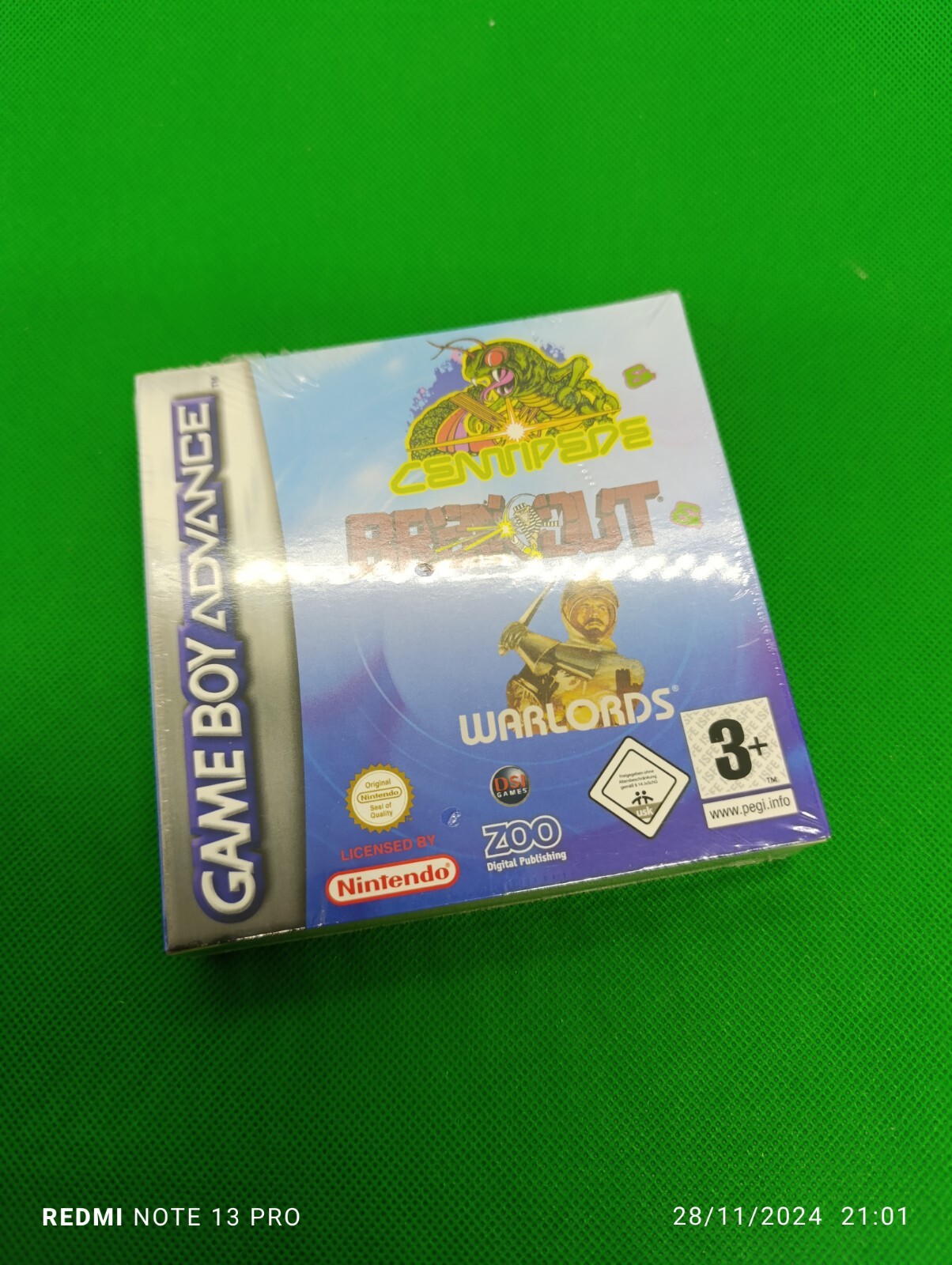Centipede Breakout Warlords Nintendo Game Boy Advance Neuf
