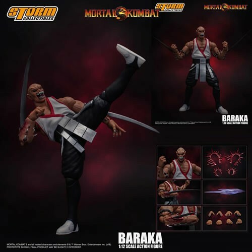 STORM COLLECTIBLES Mortal Kombat Figuras - 1 12 Scale Baraka STORM COLLECTIBLES Mortal Kombat Figuras - 1 12 Scale Baraka