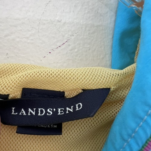 Lands End Kids Pullover Raincoat Size Large 6X-7 Unisex Yellow Layering - Picture 6 of 6
